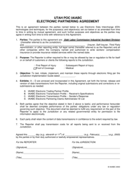 Document preview: Utah Poc Iaiabc Electronic Partnering Agreement - Utah