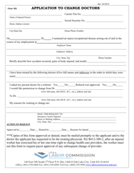 Form 102 &quot;Application to Change Doctors&quot; - Utah