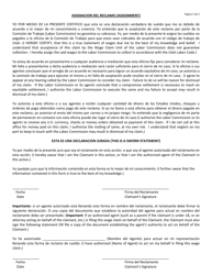 Wage Claim Assignment Form - Utah (English/Spanish), Page 5