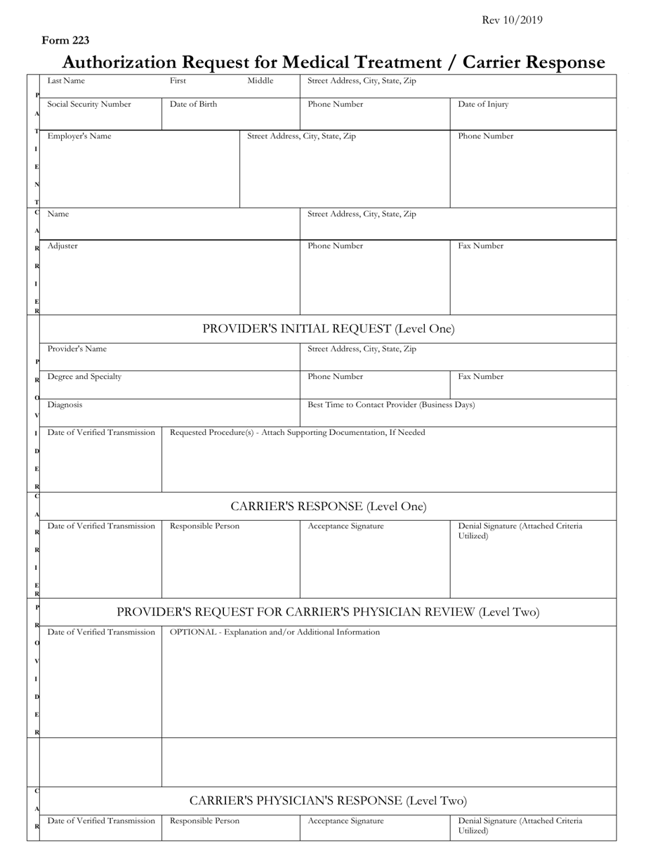 Form 223 Fill Out Sign Online And Download Fillable Pdf Utah