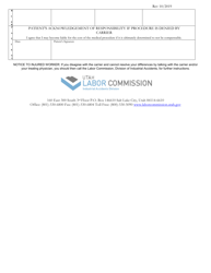 Form 223 Authorization Request for Medical Treatment/Carrier Response - Utah, Page 2