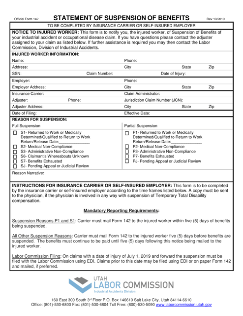 Official Form 142  Printable Pdf