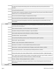 Initial Inspection Checklist for Housing Rehabilitation - Texas, Page 3