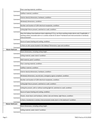 Initial Inspection Checklist for Housing Rehabilitation - Texas, Page 5
