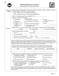Form RFIB Business Registration Information - Utah, Page 4
