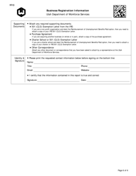 Form RFIB Business Registration Information - Utah, Page 6