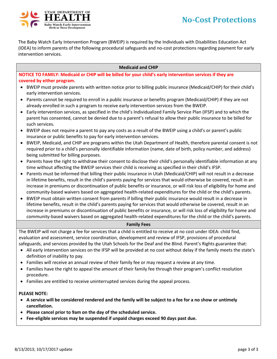 Family Fee Determination Form - Utah, Page 3