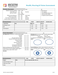 Health, Hearing &amp; Vision Assessment - Utah, Page 3