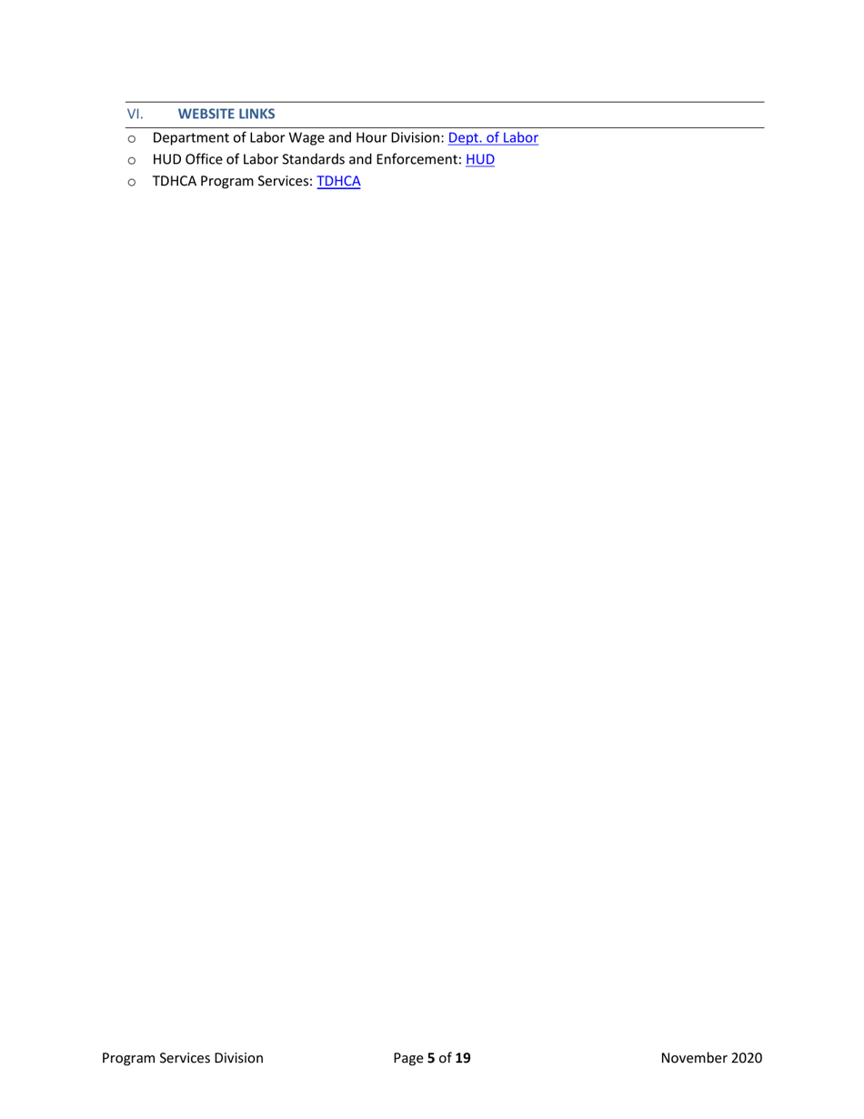 Record of Preconstruction Conference Davis-Bacon Labor Standards - Texas, Page 5