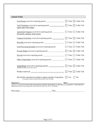 Compost Facility Annual Report - Utah, Page 3