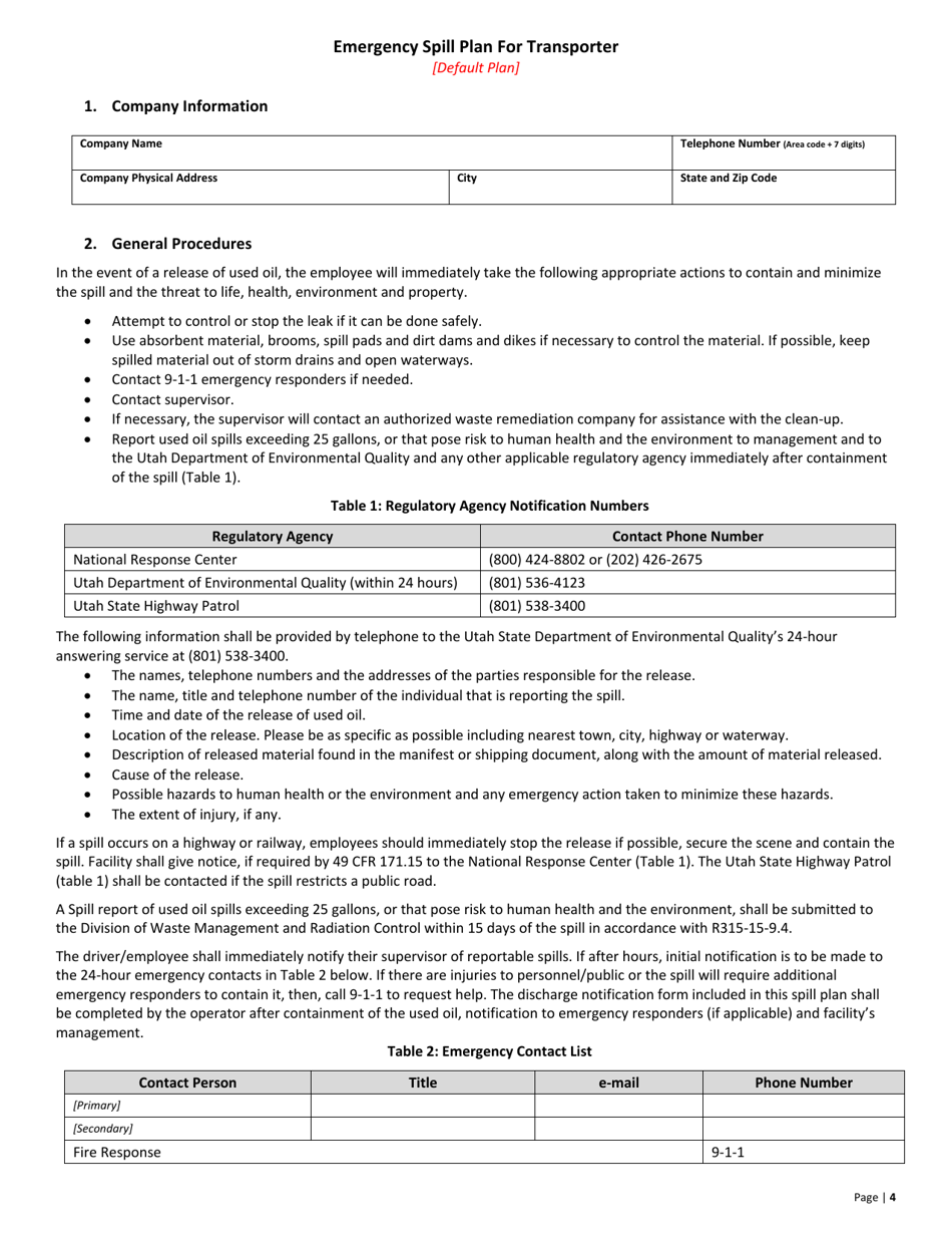 Used Oil Transporter Application - Utah, Page 4