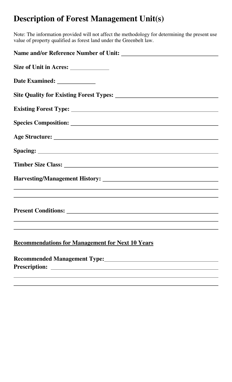 Application for Greenbelt Assessment - Rutherford County, Tennessee, Page 10