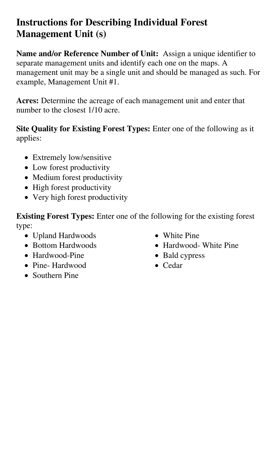 Application for Greenbelt Assessment - Rutherford County, Tennessee, Page 6