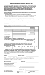 Application for Greenbelt Assessment - Van Buren County, Tennessee, Page 2