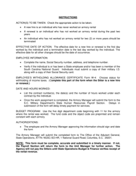 Armory Sitter Personnel/Payroll Action Request - South Carolina, Page 2