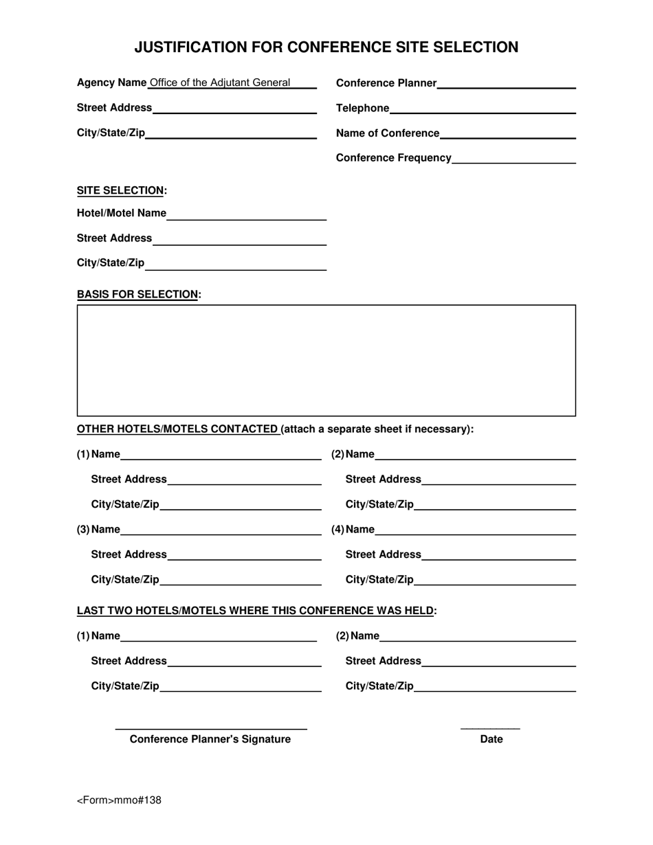 Form MMO138 - Fill Out, Sign Online and Download Fillable PDF, South ...