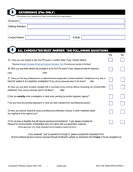 CPA Exam Application - Oregon, Page 6