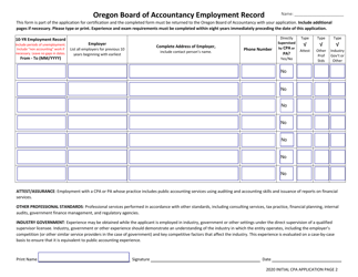 CPA Initial License Application - Oregon, Page 4