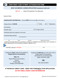 CPA Initial License Application - Oregon, Page 6