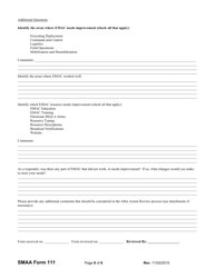 SMAA Form 111 After Action/Corrective Action (Aa/Ca) Report Survey Template - Utah, Page 8