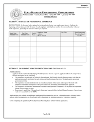 Form A Application for P.g. Licensure - Texas, Page 3