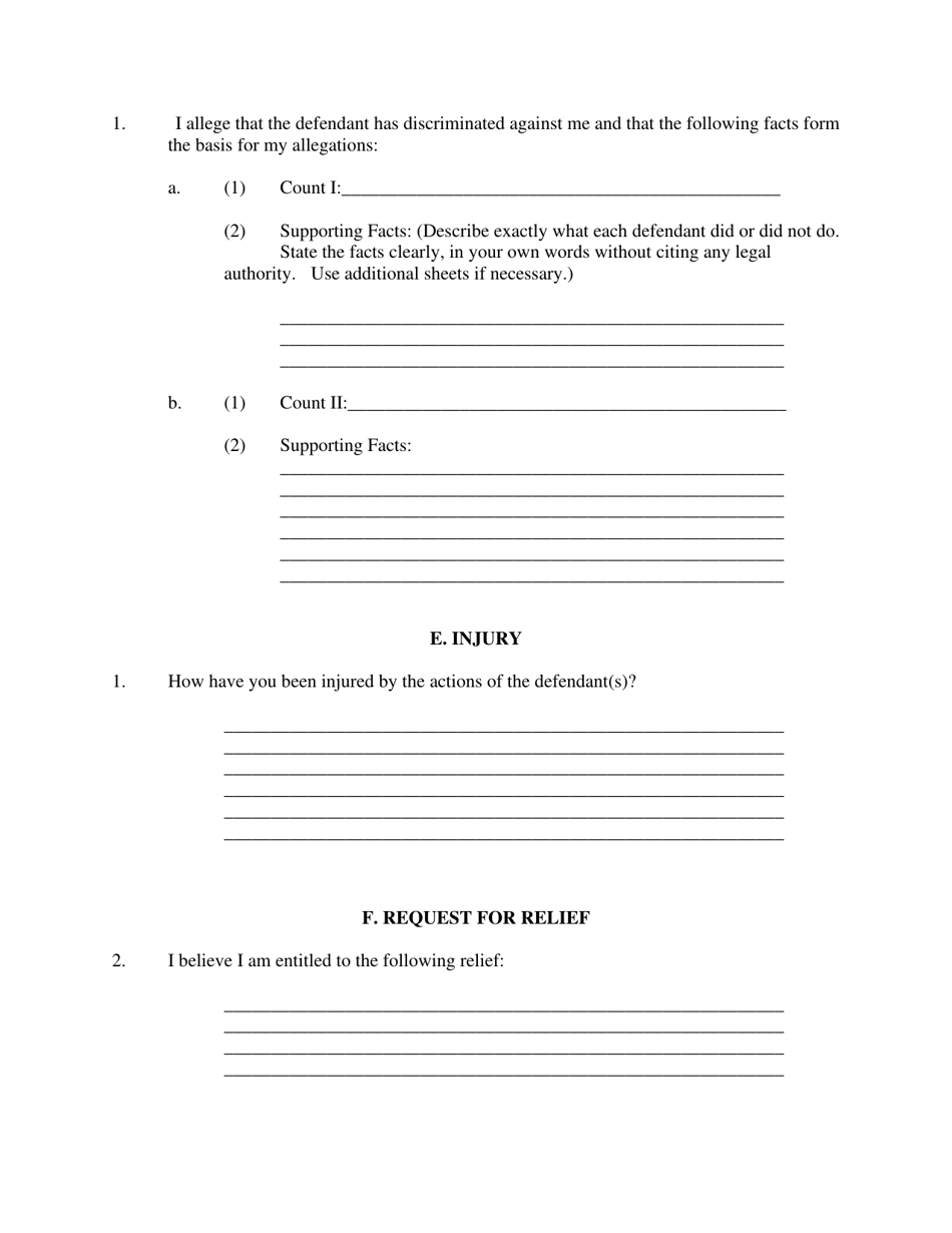 Employment Discrimination Complaint - Utah, Page 10