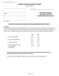 Document preview: Motion to Proceed in Forma Pauperis (Nonincarcerated Party) - Utah