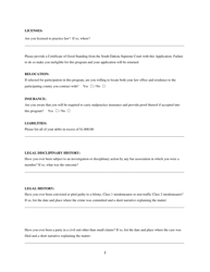 Rural Attorney Recruitment Application - South Dakota, Page 2