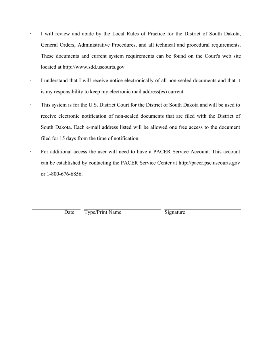 Motion for Admission Pro Hac Vice - South Dakota, Page 3