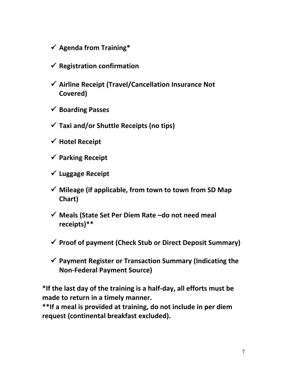 Training Grant Application - Court Improvement Program - South Dakota, Page 7