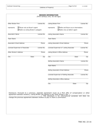 TREC Form 23-16 New Home Contract (Incomplete Construction) - Texas, Page 9