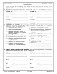 TREC Form 9-14 Unimproved Property Contract - Texas, Page 7
