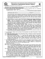 Document preview: TREC Form 30-14 Residential Condominium Contract (Resale) - Texas
