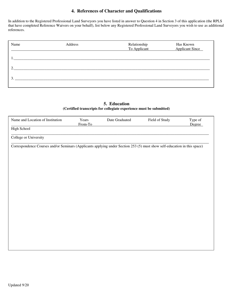 Sit Application - Request to Take Fs Exam - Texas, Page 5