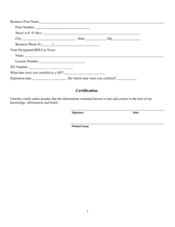 Request to Receive a Duplicate Surveyor-In-training Certificate - Texas, Page 2