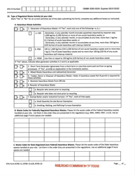 EPA Form 8700-12 (8700-13 A/B; 8700-23) Rcra Subtitle C Site Identification Form - Texas, Page 3