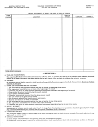 Form R-2 Monthly Report for Reclaiming and Treating Plants - Texas, Page 2