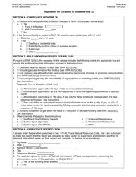 Form R-32 Application for Exception to Statewide Rule 32 - Texas, Page 2