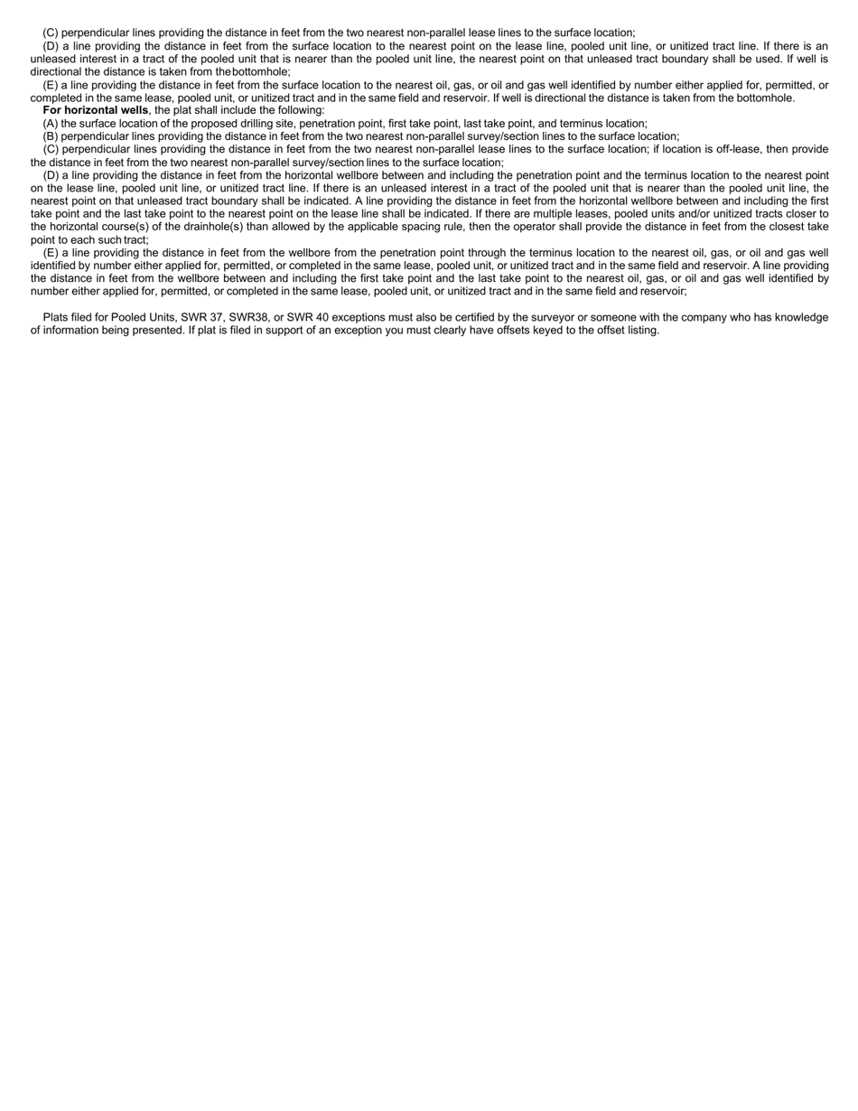 Instructions for Form W-1 Application for Permit to Drill, Recomplete or Re-enter - Texas, Page 3
