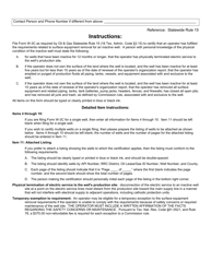 Form W-3C Certification of Surface Equipment Removal for an Inactive Well - Texas, Page 2