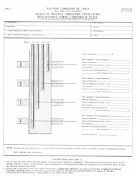 Form W-4A Sketch of Multiple Completion Installation - Texas, Page 2