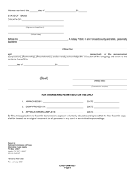 CNG Form 1027 Application for Qualification as Self-insurer General Liability - Texas, Page 4