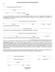 CNG Form 1025 Application and Notice of Exception to the Regulations for Compressed Natural Gas - Texas, Page 5