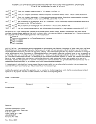 LPG Form 1 Application for Lpg License or License Renewal - Texas, Page 2
