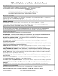 LPG Form 16 Application for Certification or Certification Renewal - Texas, Page 2