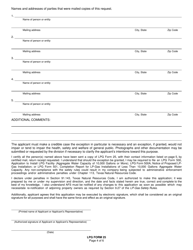 LPG Form 25 Application and Notice of Exception to the Lp-Gas Safety Rules - Texas, Page 4