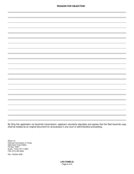 LPG Form 25 Application and Notice of Exception to the Lp-Gas Safety Rules - Texas, Page 6