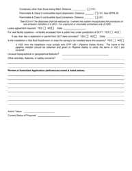 Check List for Stationary Lpg Installation Proposals - Texas, Page 3