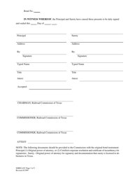 Form SMRD-42C Surety Bond for Surface Mining and Reclamation Permit - Texas, Page 3