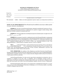 Form SMRD-43(C) Self Bond for Surface Mining and Reclamation Permit - Texas